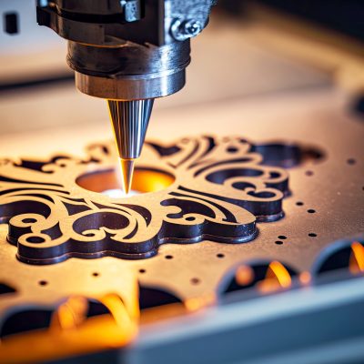 corte a laser com robótica industrial